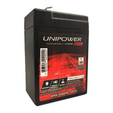 Bateria Selada Unipower Estacionária VRLA 6V 4,5 AH F187 UP645SEG