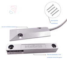 Sensor Magnético XAS Porta de Aço Intelbras