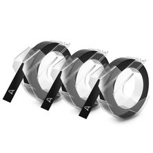 Fita Rotulador Dymo (9mm x 3m) 1741670 blister com 3 unidades Preto