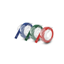Fita Rotulador Manual, Blister Com 3 (9mm x 3m) Azul, Vermelha, Verde 1741671 - Dymo