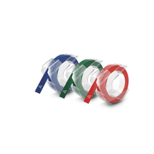 Fita Para Rotulador Manual, Blister Com 3 (9mm x 3m) Azul, Vermelha, Verde 1741671 - Dymo