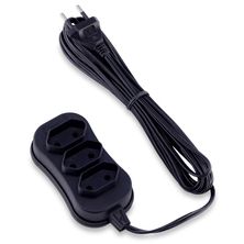 Extensão Elétrica com 3 Tomadas de 5 metros 4944 - Force Line