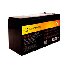 Bateria Selada VRLA 12V, 7Ah GP12-7,0 – GetPower