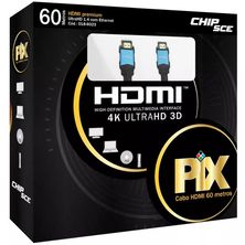 Cabo HDMI 1.4 19 Pinos 3D FullHD 60,0m 018-6120 Pix