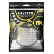 Cabo HDMI 2.0 19 pinos 4K Ultra HD 1m PIX