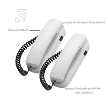 Interfone Conjunto Chefe Secretária AM-CHS30 715920 Amelco