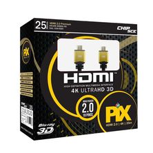 Cabo HDMI 25m 2.0 4K Ultrahd 19 Pix