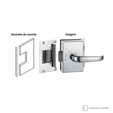 Fechadura Elétrica Porta de Vidro Abertura Externa FV34ECRA Amelco