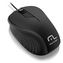 Mouse Com Fio USB Emborrachado Preto MO222 – Multilaser