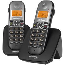 Telefone sem Fio + 1 Ramal TS5122 Preto 4125122 Intelbras