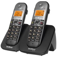 Telefone sem Fio + 1 Ramal TS5122 Preto 4125122 Intelbras