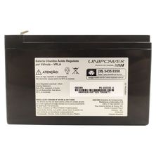 Bateria Selada Unipower Estacionária VRLA 12V 7Ah UP1270E