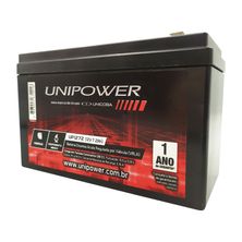 Bateria Selada Unipower Estacionária VRLA 12V 7,2AH F187 UP1272