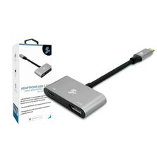Adaptador USB-C HDMI 4K x 2K 60Hz + USB Fêmea PD - 5+