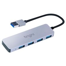 Hub 4 Portas Usb 3.0 5gbps Plug And Play 598 Bright