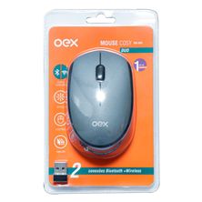 Mouse Sem Fio Bluetooth e Wireless Óptico Cosy Duo MS602 - OEX