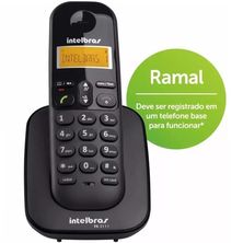 Ramal Sem Fio Intelbras TS3111 Telefones TS3110, TS40ID ou TS60V