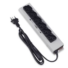 Filtro de Linha com 6 Tomadas 10A e Gabinete Metálico Cinza Bivolt 562 Force Line