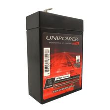 Bateria Selada Unipower Estacionária VRLA 6V 2,8AH F187 UP628 RT 06B005