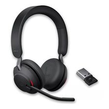 Headset sem fio Evolve2 65LINK380C MS Black 26599-999-899 Jabra