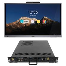 Kit Tela Interativa Touch 65” com Câmera e Microfone + Módulo OPS Intel - Hikvision