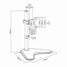 Suporte Para Monitor 13" a 32"  Mesa Bm710 Brasforma