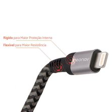 Cabo Lightning Trançado Em Nylon LIUC01 1,5m Geonav