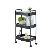 Carrinho Multiuso 3 Prateleiras Gala Metal Preto N035173B Conthey