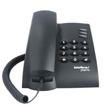 Telefone com Fio e Chave Pleno Preto 4080057 Intelbras