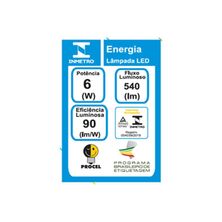 Lâmpada LED Bulbo 6W 6500K A55 E27 48BLEDBF06YU Elgin