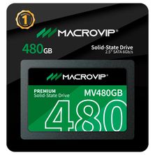 SSD 480GB SATA III 6GB/s Macrovip MV480GB Leitura 520MB/s Escrita 450MB/s