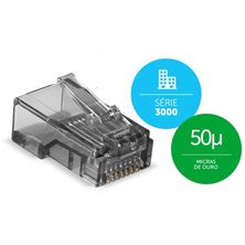 Conector Rj45 Cat6 Conex 3000 Intelbras - 20 Unidades