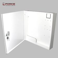 Caixa Metálica Smart Branco 155 Gforce Aço Carbono Pintura Eletrostática