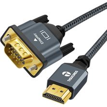 Cabo VGA Macho para HDMI Fêmea com Áudio - Cabos Golden