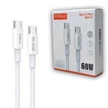 Cabo USB-C para USB-C 1m 3.0 60W Preto Cabos Golden