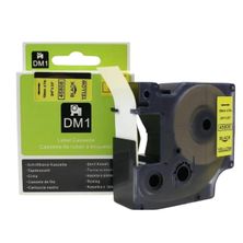 Fita Rotulador Dymo 19mm Preto/Amarelo