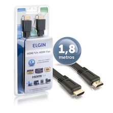 Cabo HDMI x HDMI Digital Flat 1,8m Elgin