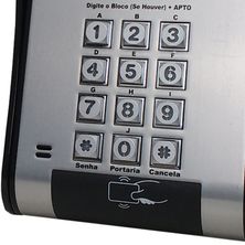 Unidade Externa Porteiro Eletrônico Com Vídeo Cartão RFID F12-SVCA 90.02.01.105 – HDL