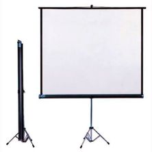 Tela De Projeção Com Tripé 150x150cm Educar - Projetelas