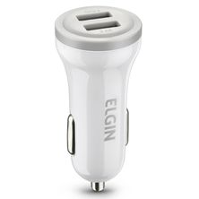 Carregador Veicular com Entrada 12V e 2 Saídas USB 46RCV2USBQC0 Elgin