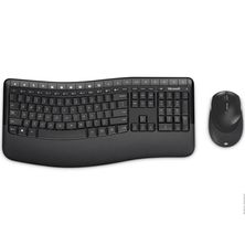 Teclado e Mouse sem Fio USB Preto PP4-00005 Microsoft