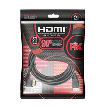 Cabo HDMI 2.0 4k 90 Graus 2m 018-3322 Pix