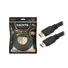 Cabo HDMI Flat 2.0 10M 4k UHD 3D Pix