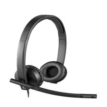 Headset com Microfone H570E Estéreo USB Logitech