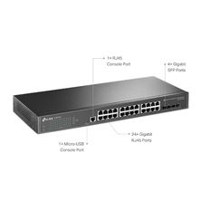 Switch Gerenciável Gigabit L2+ de 24 portas com 4 Slots TL-SG3428 Tp-Link